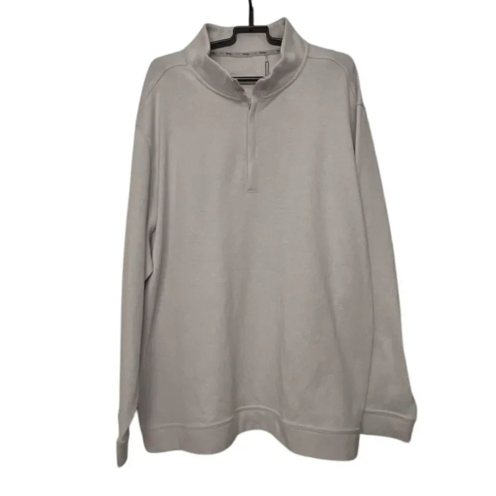 🆕 Walter Hagen P11 Light Gray Heather Quarter-Zip Pullover size  XXL